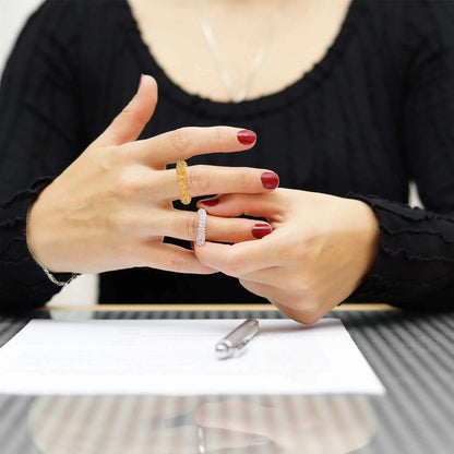 Acupressure Rings Spiky Sensory Finger Rings, Spiky Finger Ring Acupressure Ring Set Silent Stress Massager Finger Massage Tool Beauty World Shop