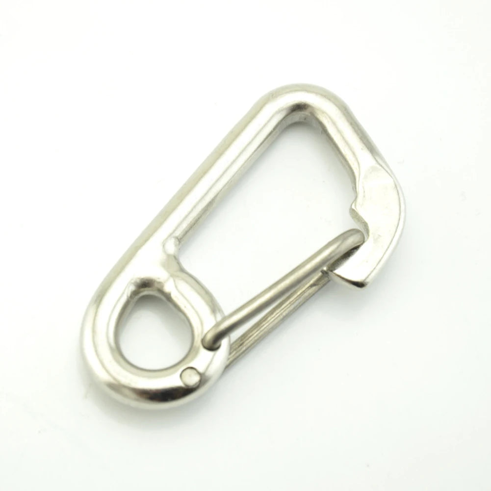 Scuba Diving Hook Stainless Steel Safety Diving Buckle Clip Camping Carabiner Simple Hook Hanging Buckle Snap Kayak Accessories Beauty World Shop