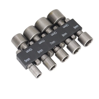 9-14pcs 5mm-13mm Hex Sockets Sleeve Nozzles Nut Driver Set Screwdriver Set Schroevendraaier Set Bits Sets Tools Socket Wrenches Beauty World Shop