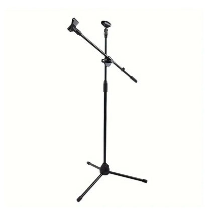 Tripod Microphone Stand Boom Mic Stand with 2 Mic Clip Holder Collapsible Adjustable Mic Bracket Beauty World Shop