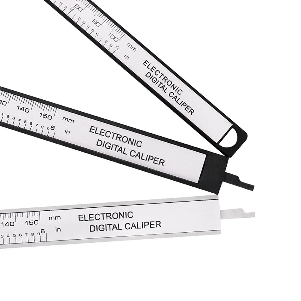 150mm 100mm Electronic Digital Caliper Carbon Fiber Dial Vernier Caliper Gauge Micrometer Measuring Tool Digital Ruler Beauty World Shop