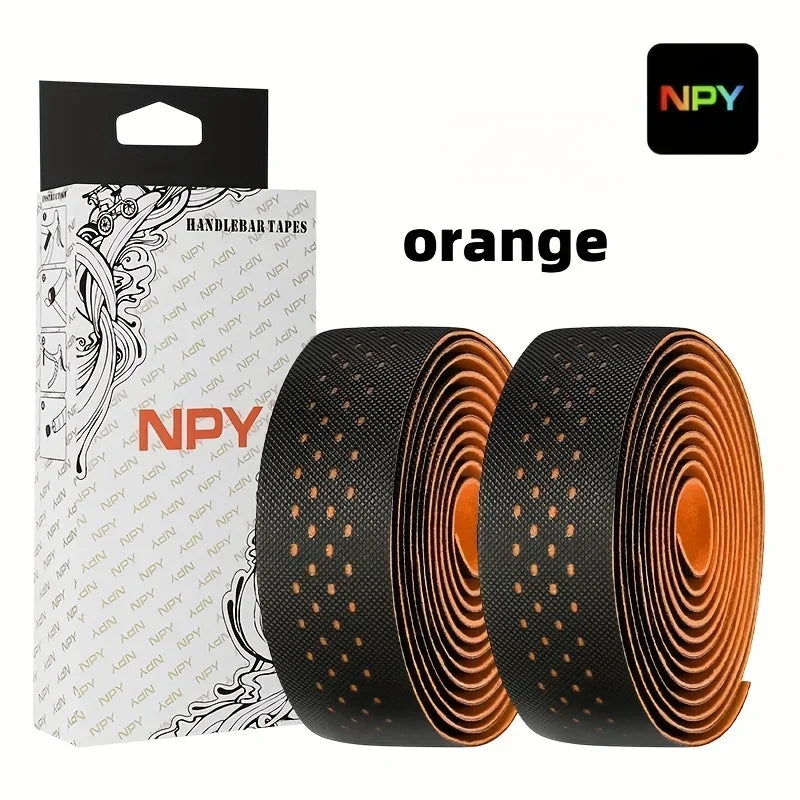 NPY2026 Road Bike Cycling Bar Colorful Tape Bicycle Handle Belt Cork EVA  Damping AntiVibration Tape Wrap With 2 Plug Fixed Gear Beauty World Shop