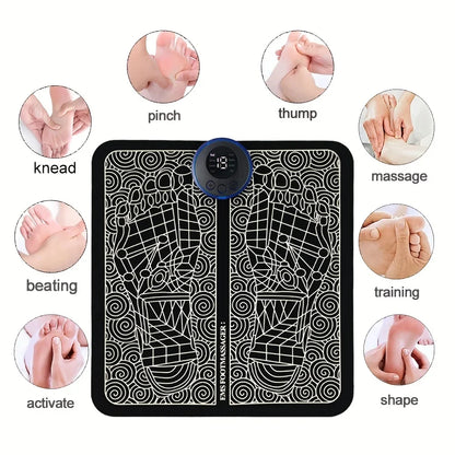 Electric Foot Massager Pad Muscle Massage Relaxation Trainer For Massage Fitness Outdoor Sport Home Family Relax Beauty World Shop