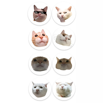 100pcs/500pcs Cartoon Meme Cat Stickers For School Reward Stickers Classroom Decor Encouragement Sticker For Student Teacher Beauty World Shop