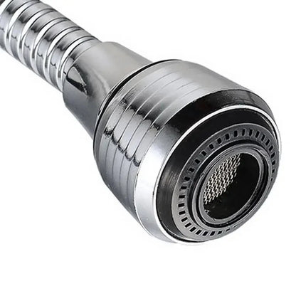 Kitchen Stainless Steel Faucet Sprinkler Water-saving Device Lengthening Rotating Splash Proof Sprinkler Spray Extender Bubbler Beauty World Shop