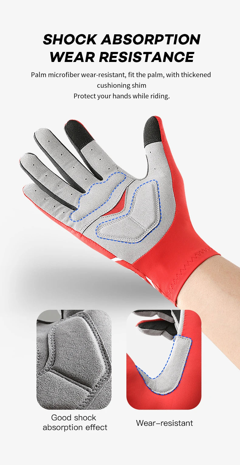 1 Pair Breaking Wind Cycling Gloves Anti-slip Bicycle Mittens Racing Road Bike Glove MTB Biciclet Guantes Ciclismo Beauty World Shop