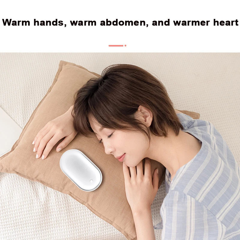 Ultra thin double-sided heating hand warmer with one click switch to 3 temperature levels, versatile for hand and abdominal warm Beauty World Shop