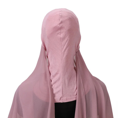 Full Cover Inner Muslim Chiffon Hijab Instant Scarf Islamic Cap Head Wear Caps Underscarf Bone Bonnet Headcover Beauty World Shop