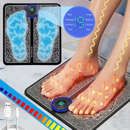 Electric Foot Massager Pad Muscle Massage Relaxation Trainer For Massage Fitness Outdoor Sport Home Family Relax Beauty World Shop