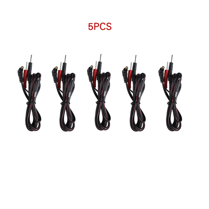 Electrode Lead Wires TENS Conductive Standard Pin for Ems Massage Electrode Pad Standard Pin  Digital Tens Machine Health Care Beauty World Shop