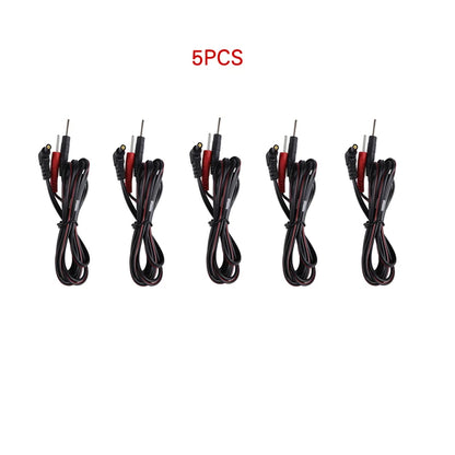 Electrode Lead Wires TENS Conductive Standard Pin for Ems Massage Electrode Pad Standard Pin  Digital Tens Machine Health Care Beauty World Shop