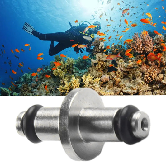 1pc Scuba Diving High Tube Pressure T End Air Spool With O-Ring For SPG Swivel Standard High Pressure Hoses Diving Accessories Beauty World Shop