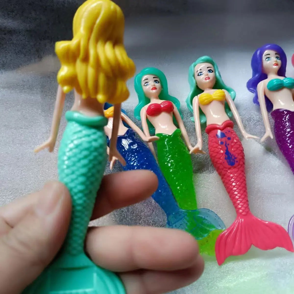 4/3 PCS 1 bag Mermaid Water Play Toys Different Style for Swimming Children Game in Sun Pool/Beach/Bath Time Gift Color Random Beauty World Shop