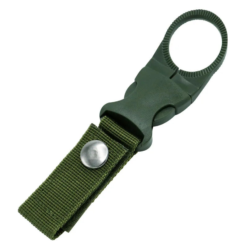 Webbing Water Bottle Holder Climbing Carabiner Belt Backpack Hanger Hooks Clip Multifunction Water Bottle Nylon Buckle Hook Clip Beauty World Shop