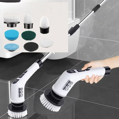 8-in-1 Multifunctional Electric Cleaning Brush Bathroom Kitchen Brush Cleaning With LED NightLight Rotatable Household Brush Beauty World Shop