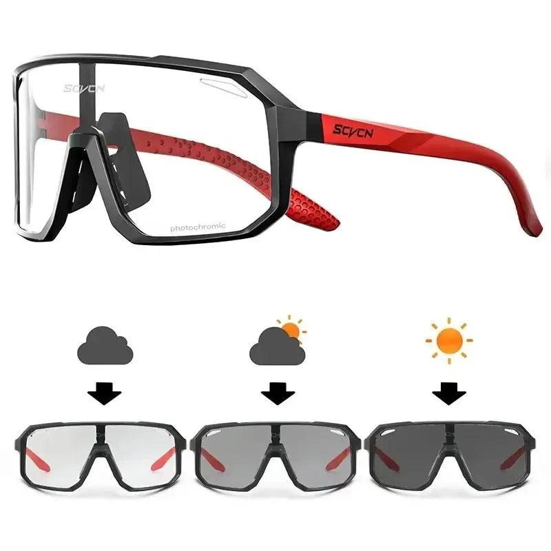 Cycling Glasses Photochromic Sunglasses Men Women Mountain Bike Road Eyewear New Bicycle Riding Outdoor Sports Hiking Goggles Beauty World Shop