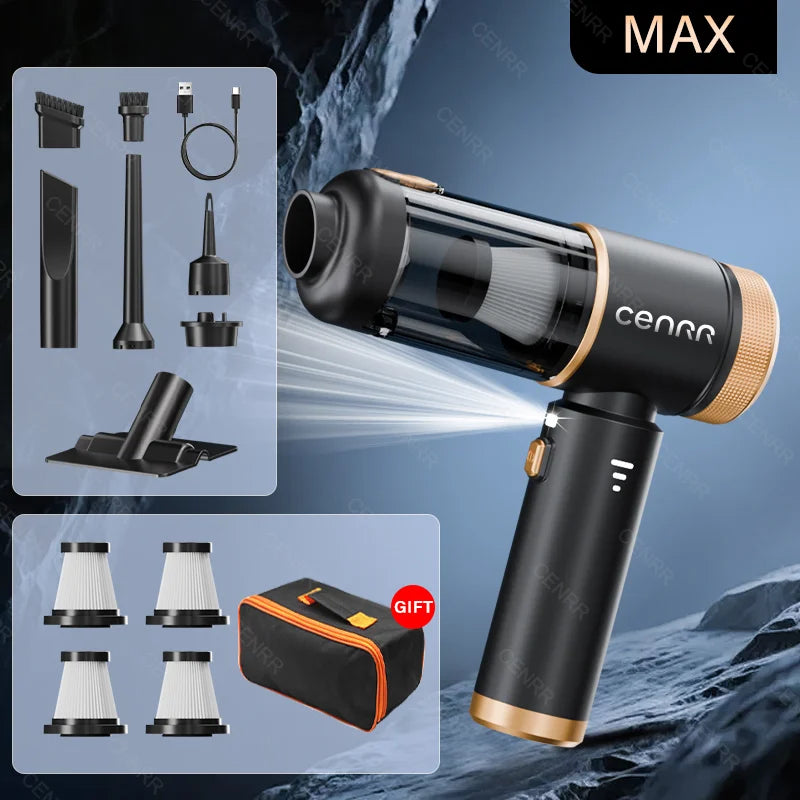 CENRR 2026 Car Vacuum Cleaner Mini 998000PA Cordless Powerful for Home Handheld Blower Car Cleaner Portable Car Vacuum Cleaner Beauty World Shop