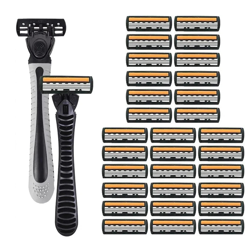 Shaver Brand New Design Men Razor Shaving two Layer Shaver Reusable Razor Imported Blade Multi Tool Head Change Beauty World Shop