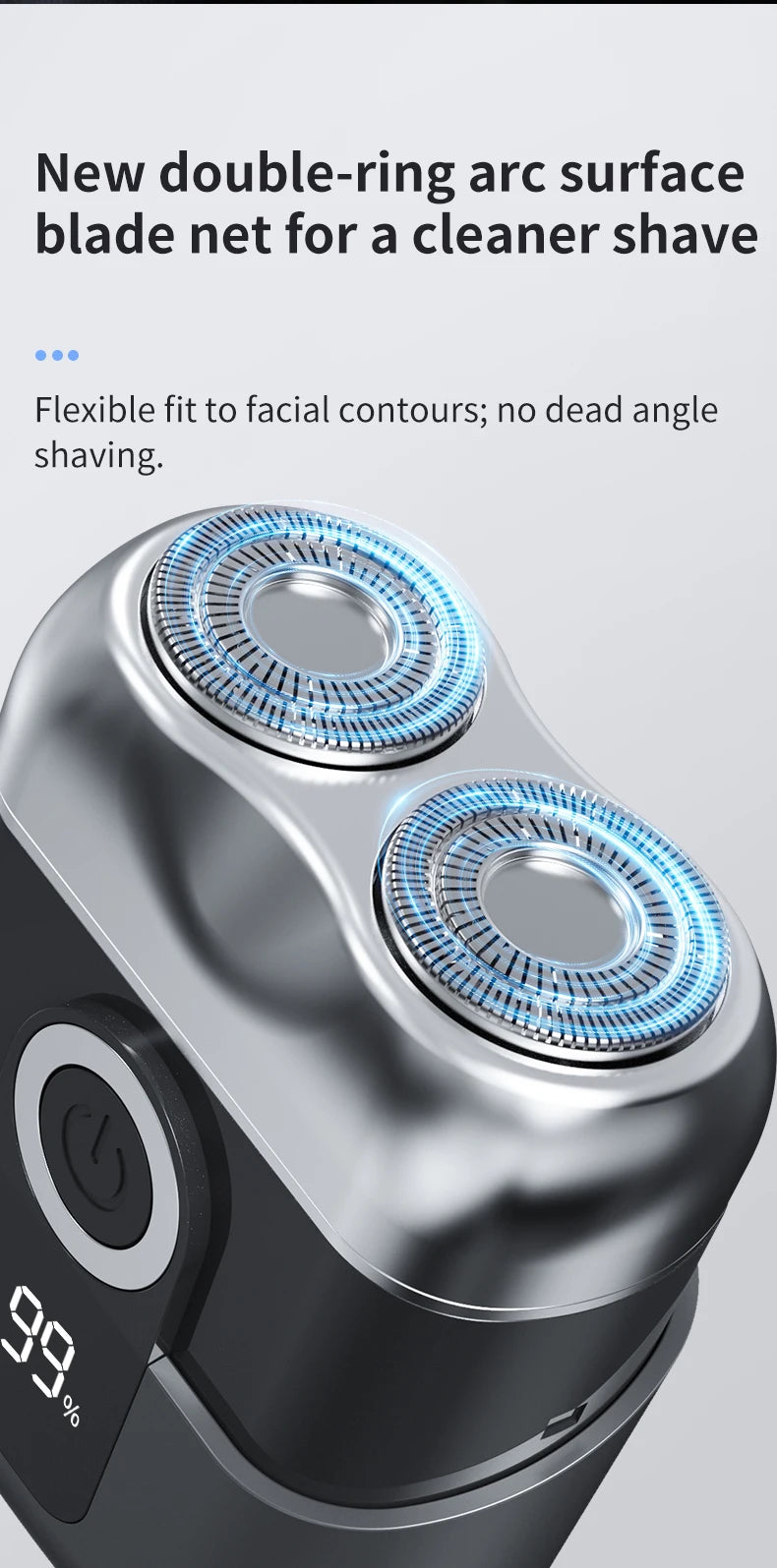Mini electric shaver, compact and fast charging for home use, men's car shaver, portable for home use, gift for father and boyfr Beauty World Shop