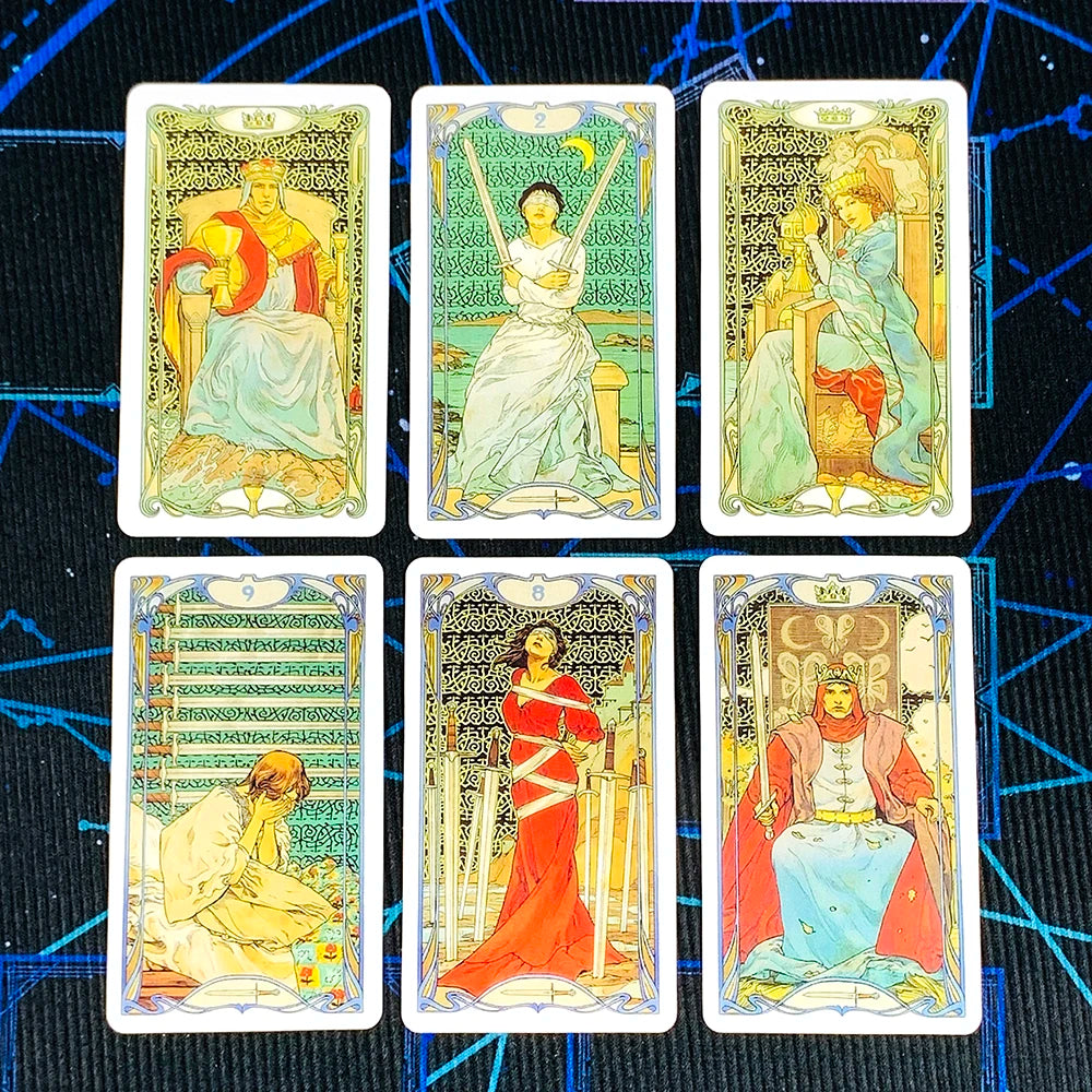 Tarot Card A 78 Cards Deck Classic Occult Divination Cards Game For Beginners,Ideal for Divination, Meditation & Gift Beauty World Shop