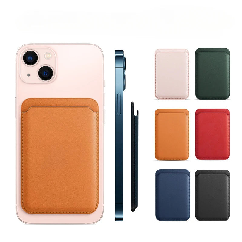Magnetic MagSafe Wallet - PU Leather Card Holder Case for IPhone 12/13/14/15/16, Slim MagSafe Accessory with Card Storage Beauty World Shop