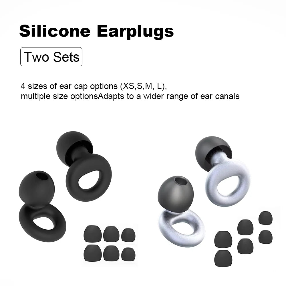 Silicone Earplugs for Swimming Sleep Noise Cancel Noise Reduction-Soundproof Reduce Disturbances -Quality loop Earplugs Beauty World Shop