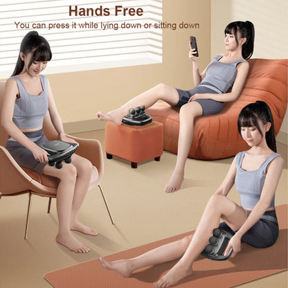 Fascia Massage Gun High Frequency Muscle Massager Gun Body Back Waist Shoulder Massage Machine 16 Heads Professional Fascia Gun Beauty World Shop