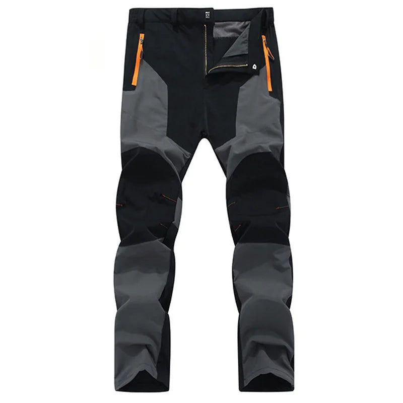 TRVLWEGO Men Summer Hiking Pants Wear-resistant Water Splash Prevention Quick Dry UV Proof Elastic Thin Camping Trousers Beauty World Shop