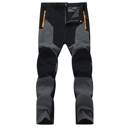 TRVLWEGO Men Summer Hiking Pants Wear-resistant Water Splash Prevention Quick Dry UV Proof Elastic Thin Camping Trousers Beauty World Shop