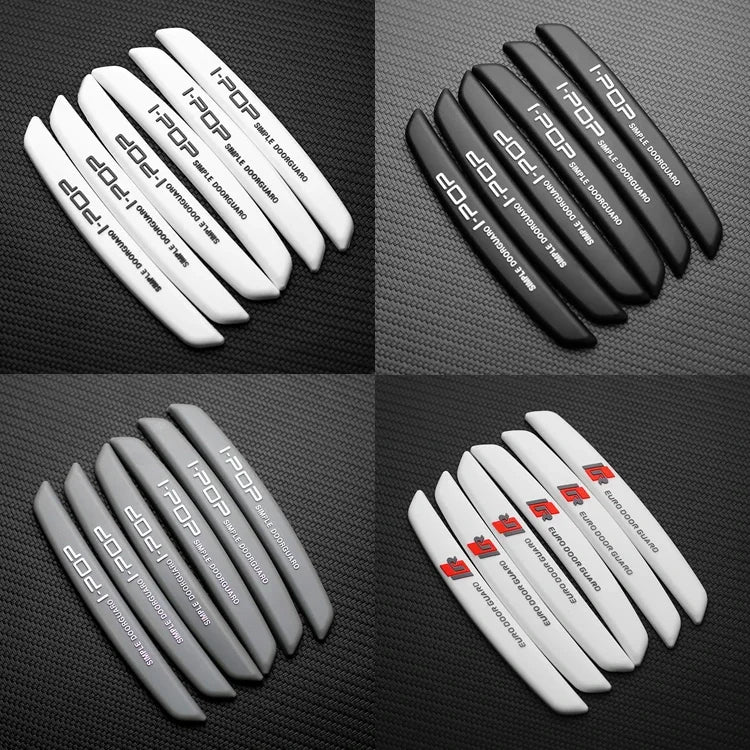 6Pcs Car Door Edge Guards for Audi BMW Mercedes Auto Buffer Trim Molding Scratch Protector Crash Bar Beauty World Shop