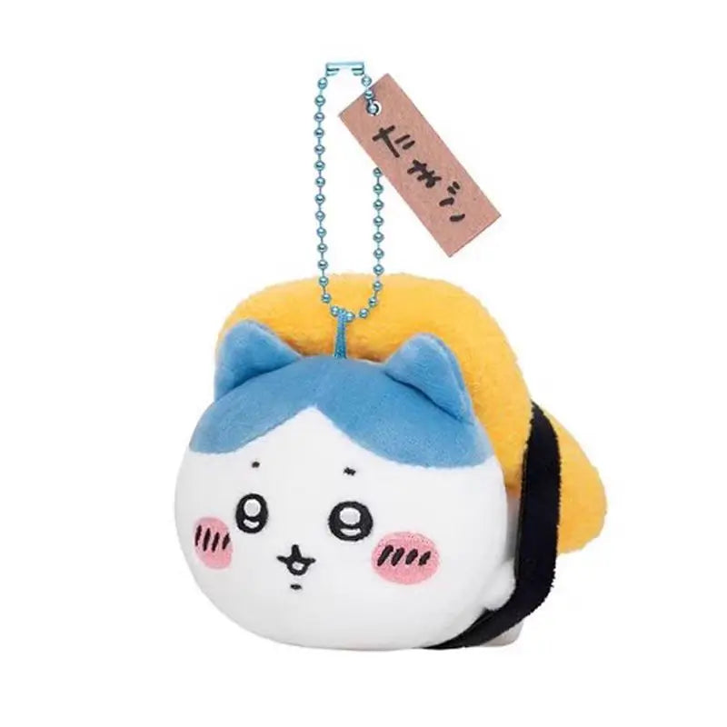 Chiikawa Sushi Series Hachiware Black Tea Cup Usagi Caviar Flying Squirrel Sea Otter Lion Sa Pendant Plush Doll Bag Hanging Gift Beauty World Shop