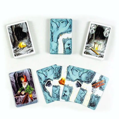 Board Game Cards Table Games English Version Card Games Dwarf Gold Mine Digging Miner Card Game Halloween and Christmas Games Beauty World Shop