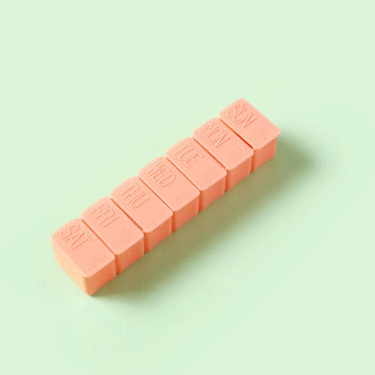 Weekly Pill Box Travel Medicine Storage Pill Case Organizer Drug Container Tablet Dispenser Plastic Independent Lattice Beauty World Shop