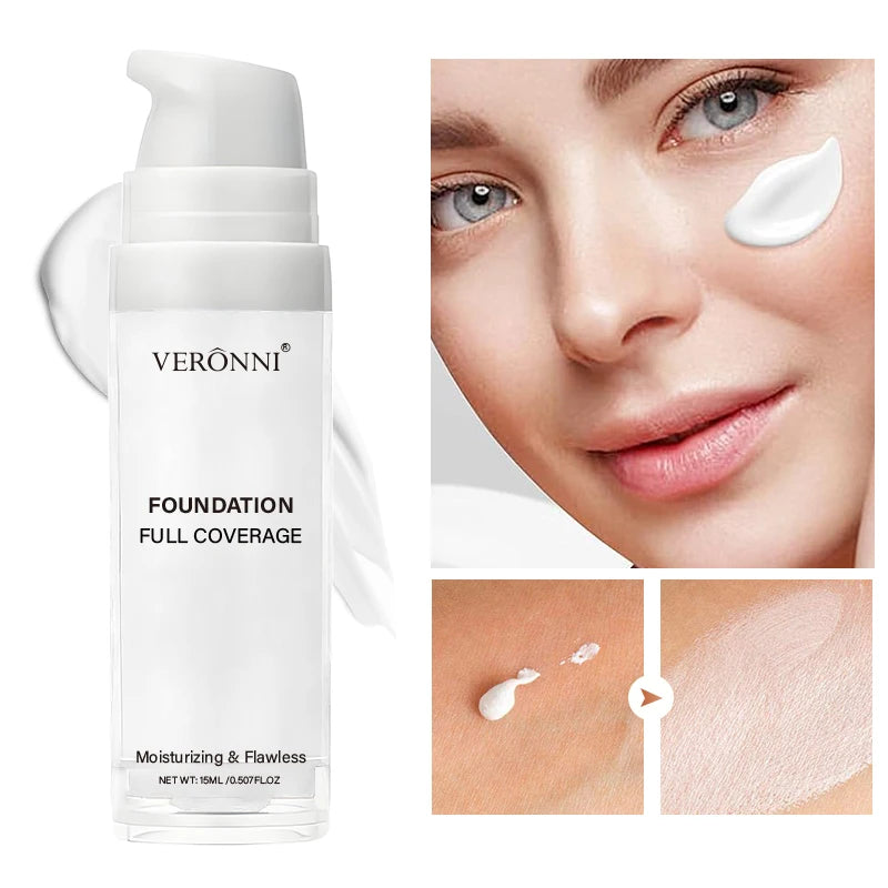 Pure White Liquid Foundation for COS Stage Makeup Long-lasting Concealer Mixable Pure White Foundation Adjuster Lighten&Brighten Beauty World Shop