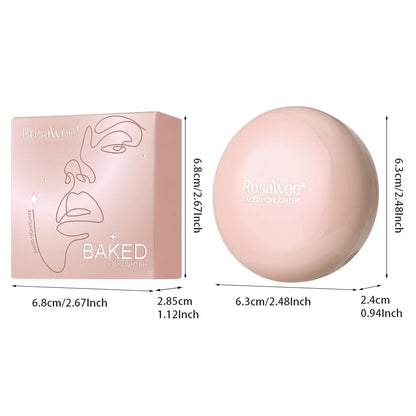 Long-lasting Waterproof Fine Shimmer Highlighter, Natural Glossy Effect, Brighten the Contour and Modify the Face Beauty World Shop