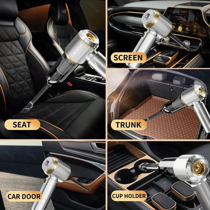 CENRR 360000PA Car Vacuum Cleaner Strong Suction Cordless Wireless Cleaner Portable  HandHeld Vacuum Cleaner Cleaning Machine Beauty World Shop