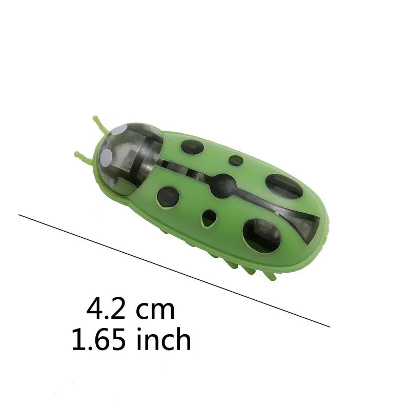 Funny Electric Bugs Catnip Toy Automatic Tunnel Mini Robot Bug Vibration Insect Toys For Cats Battery Operated Cockroach Ladybug Beauty World Shop