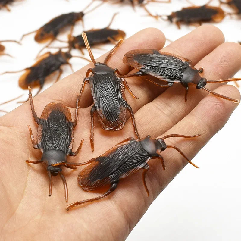 Special Lifelike Model Simulation Fake Rubber Cock Cockroach Roach Bug Roaches Toy Prank Funny Trick Joke Toys April Fools Prank Beauty World Shop