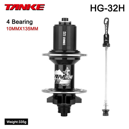 TANKE 120 Click Hub Bearing MTB Hub Front Rear 32 36 Holes Disc Brake Bicycle Hubs 7 8 9 10 11 12 Speed Quick Release 6 Pawl Hub Beauty World Shop