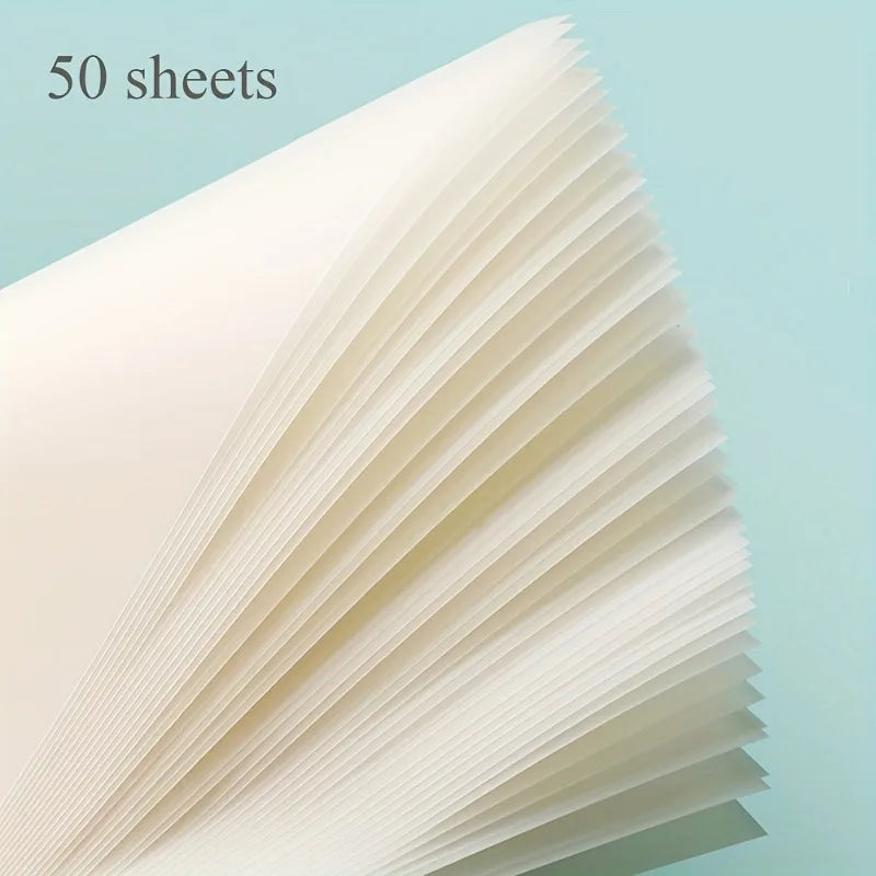 50 Sheets Transparent Sticky Note Pads Waterproof Self-Adhesive Memo Notepad School Office Supplies Stationery Beauty World Shop