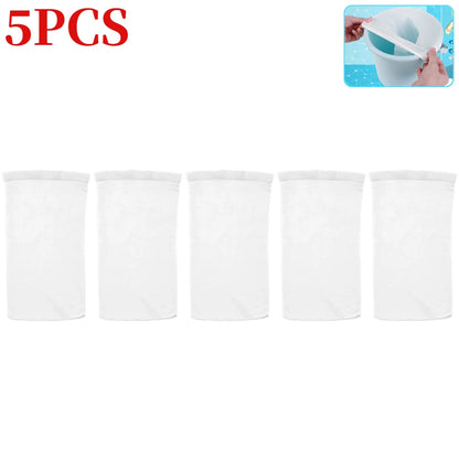 200-5PCS Pool Skimmer Socks Swimming Pool Filter Socks Basket Skimmer Elastic Nylon Mesh Pool Filter Debris Leaves Storage Socks Beauty World Shop