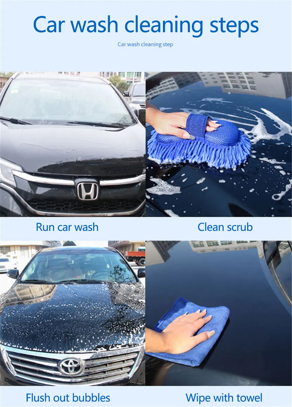 High-Quality Auto Cleaning Sponge Brush For Car Wheel Tire Wash Wipe Water Suction Sponge Pad Wax Polishing Tyre Brushes Tools Beauty Fashion
