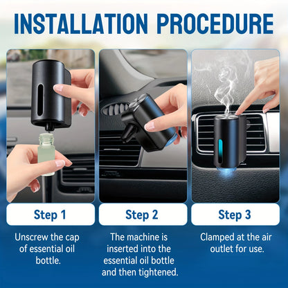 Car Air Freshener Electric Auto Aroma Diffuser Car Air Vent Essential Oil Mist Humidifier Fragrance Diffuser Aromatherapy Beauty World Shop