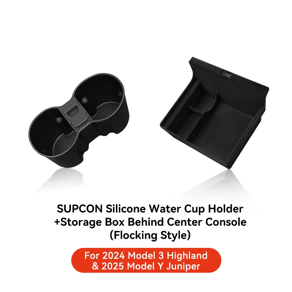 YZ For Tesla Highland Model 3 Y Juniper Center Armrest Hidden Box Holder Console Organizer Car Storage Box  Accessories Beauty World Shop