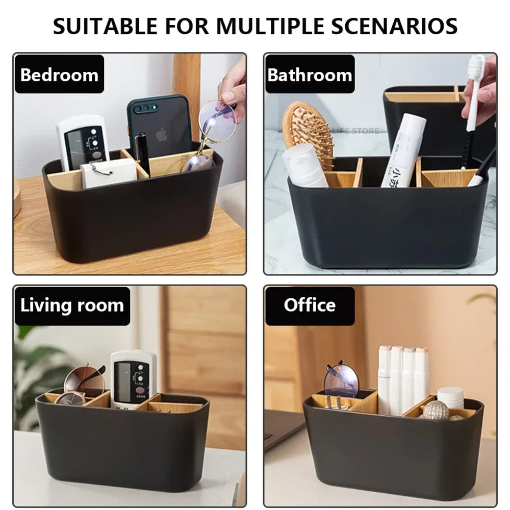 Bamboo Electric toothbrush Holder Razor Makeup Brush Storage Box Toothpaste Toothbrush Stand Bathroom accessories Beauty World Shop
