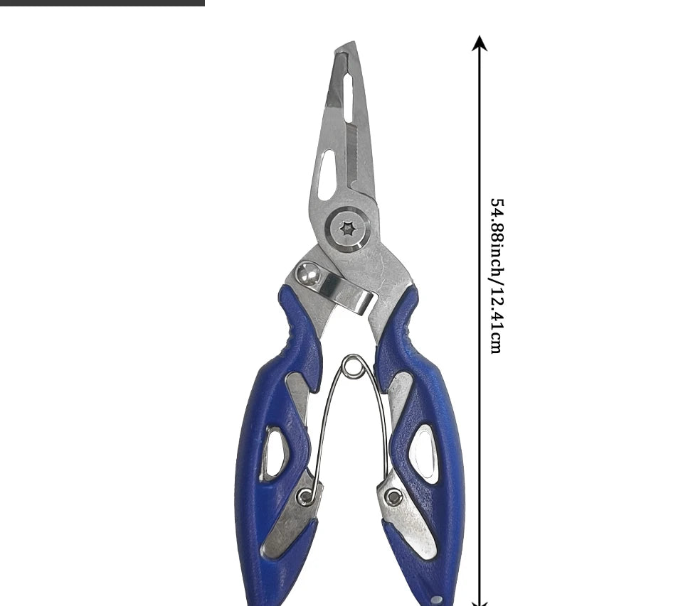 Fishing Lure Plier Scissors Return Spring Latch Bend Design Comfortable Handle Needle Nose Pliers Eagle Nose Pliers Orange Beauty World Shop