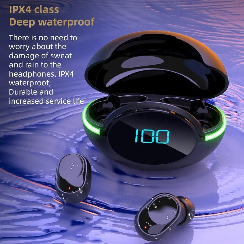 #Y80 New Bluetooth Earphones Tws Wireless Sports Running Waterproof Noise Reduction Gaming Esports Mobile Digital Display Beauty World Shop