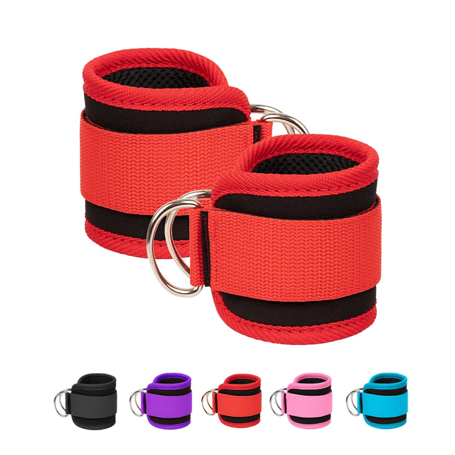 Fitness Ankle Straps Adjustable D-Ring Support Cuffs Gym Leg Strength Workouts Pulley With Buckle Sports Guard Safety Abductors Beauty World Shop