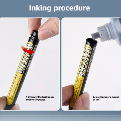 45mm Waterproof Deep Hole Marker Pens Long Nib Head Carpenter Pen Black/Blue/Red Ink for Multi-Purpose Woodworking Hand Tools Beauty World Shop