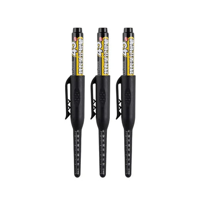45mm Waterproof Deep Hole Marker Pens Long Nib Head Carpenter Pen Black/Blue/Red Ink for Multi-Purpose Woodworking Hand Tools Beauty World Shop